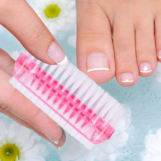 Set 8 Nail Brushes Relaxdays Multicolor Plastic Dimensions 3.5 X 8.5 X 3.5 Cm