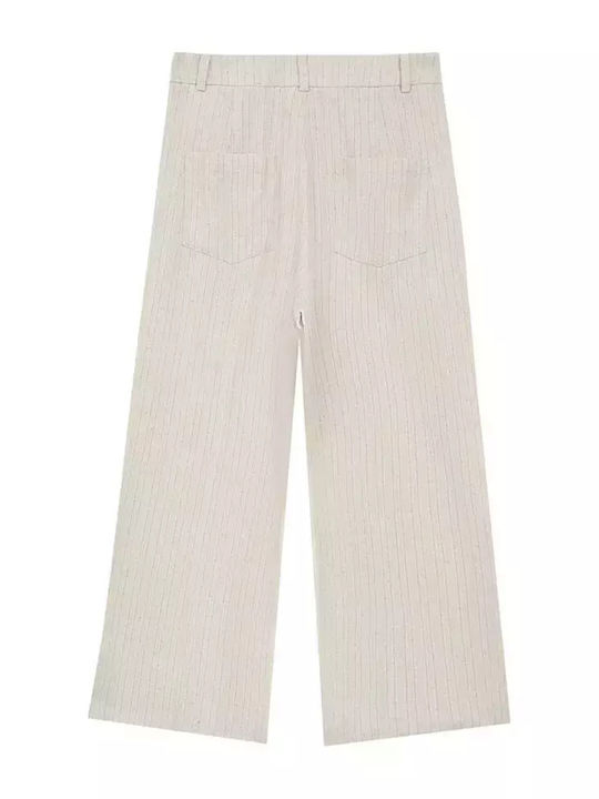 Damen Stoff Hose Beige