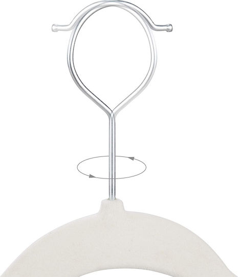 Relaxdays Wardrobe Hanger for Pants Metallic White 50pcs
