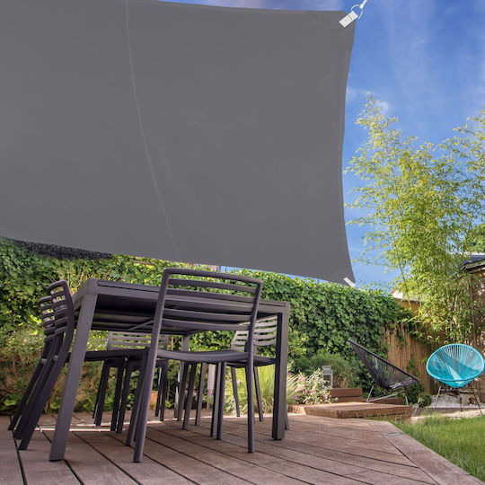 Square Cover Tarp Dimensions 2x2m Uv Protection 30+ Gray Relaxdays
