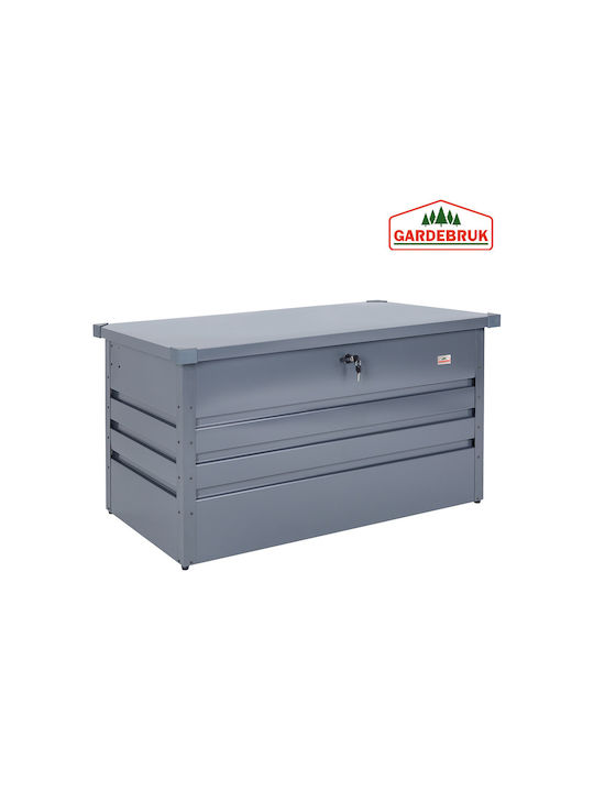 Deuba Cutie de depozitare pentru exterior Metalic 360lt Gri L120xW62xH63buc