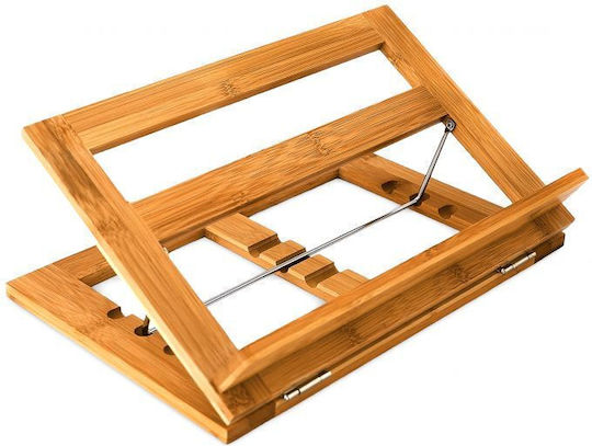 Adjustable Book Stand 3 Angles Bamboo 22 X 33 X 22.5 Cm
