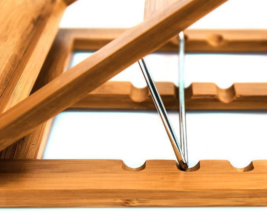 Adjustable Book Stand 3 Angles Bamboo 22 X 33 X 22.5 Cm