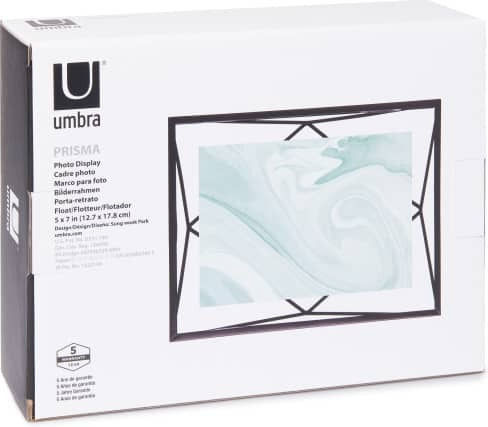 Umbra Prisma Fotorahmen Metallisch mit Schwarzem Rahmen