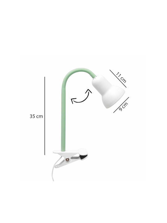 GloboStar Tavolo Office Lamp for Socket E27 in Green Color