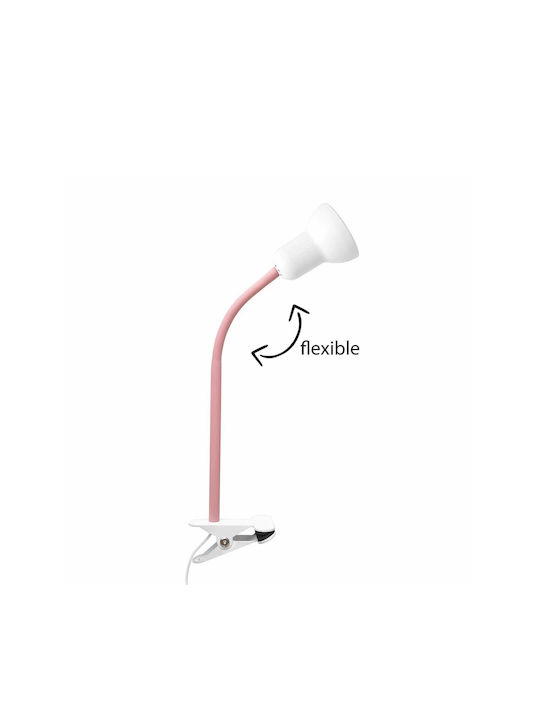 GloboStar Tavolo Office Lamp for Socket E27 in Pink Color