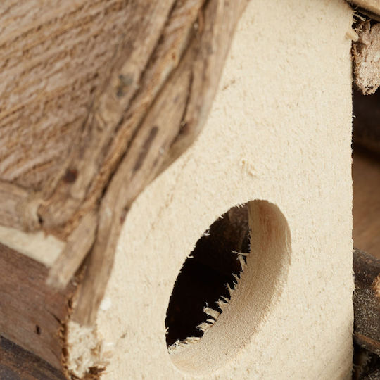 Rustic Decorative Hanging Bird House Wood 29 X 20 X 12 Cm