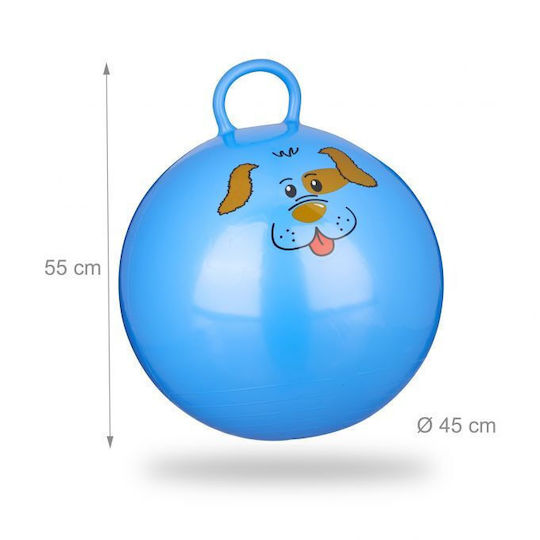 Relaxdays Dog Bed Handles Blue 55x45cm