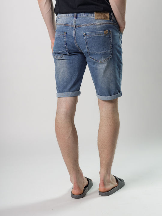 Frank Ανδρική Βερμούδα Washed Blue