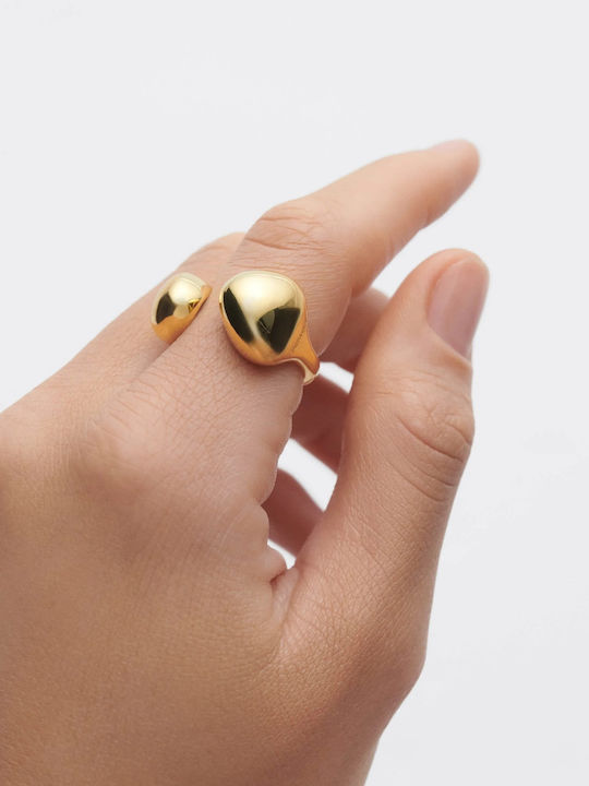 P D Paola Damen Silber Vergoldetes Ring