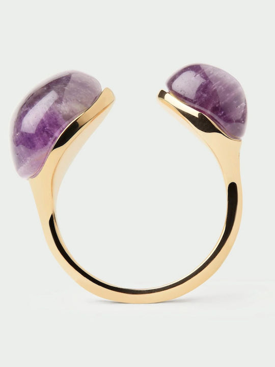 P D Paola Damen Ring mit Steinen Vergoldet