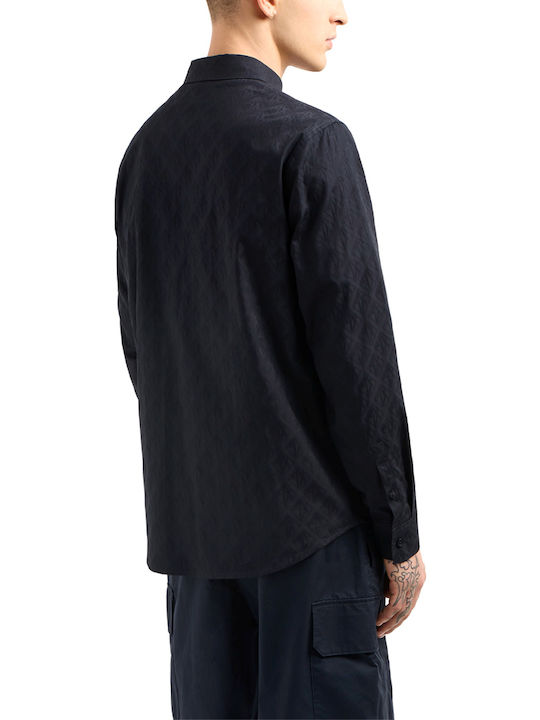 Armani Exchange Bumbac Cămașă Blue