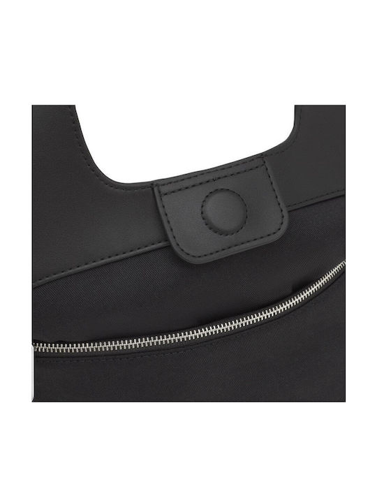 Capazo Stroh Damentasche Shopper Schultertasche Schwarz