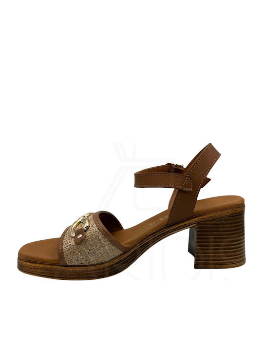 Leder Sandalen Anatomisch Tabac Braun
