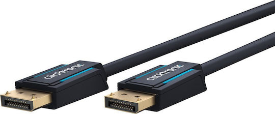 Clicktronic Cable DisplayPort male - DisplayPort male 3m Μπλε
