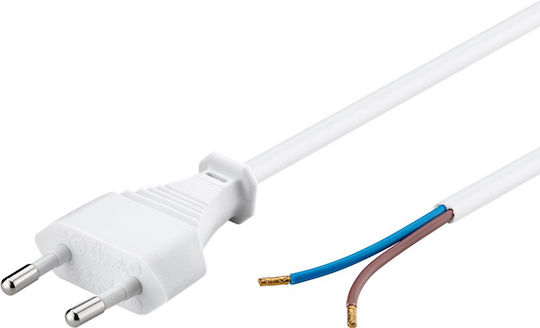 Goobay Power Cable 51345 2x 0.75mm² 1.5m White