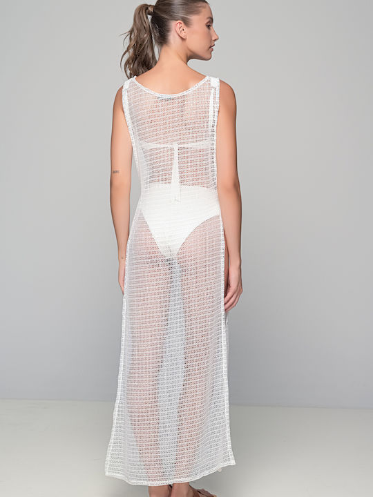 Milena by Paris Damen Kaftan Strand White
