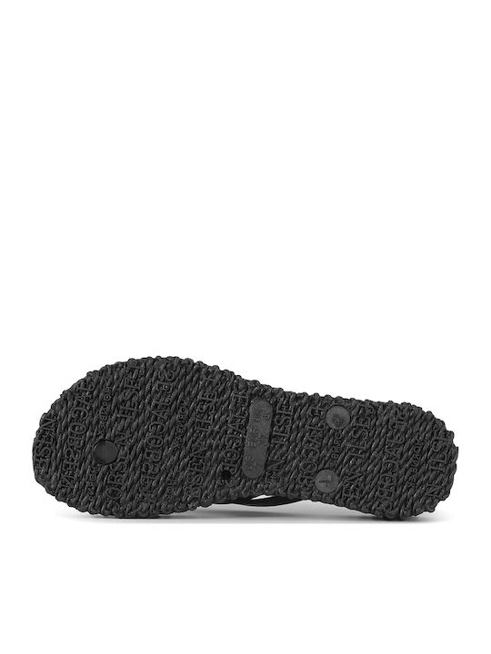 Frauen Flip Flops mit Plattform in Schwarz Farbe