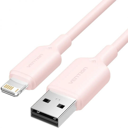Vention USB-A to Lightning Cable 12W Ροζ 2m LAMPH