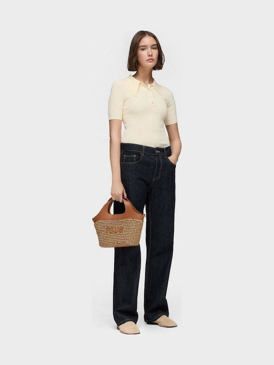 Capazo Straw Women's Bag Shopper Shoulder Brown