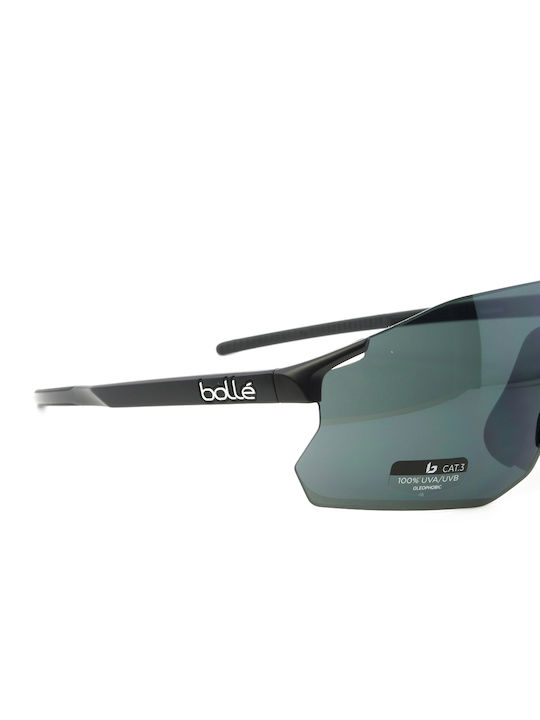 Bolle Icarus Unisex Ochelari de soare cu Negru Cadru și Negru Lentilă BS016001