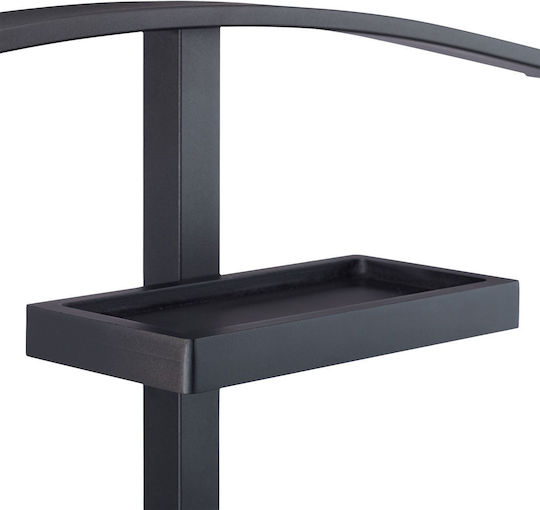 Relaxdays Coat Rack Metal Black 112 X 52.5 X 20 Cm