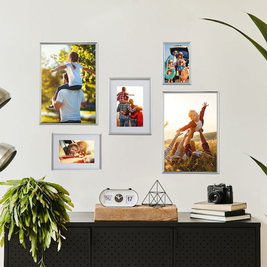 Комплект от 2 фоторамки с размери 17.5 X 14 X 9.5 см сребристи Relaxdays