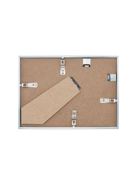 Set of 2 Silver Photo Frames Dimensions 17.5 x 14 x 9.5 cm Relaxdays