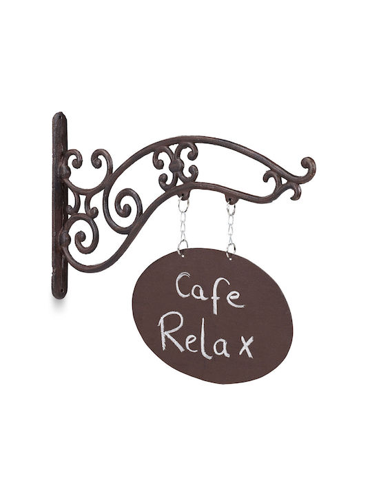 Wanddeko Anpassbares Banner Maße 32 x 43 x 3 cm Relaxdays