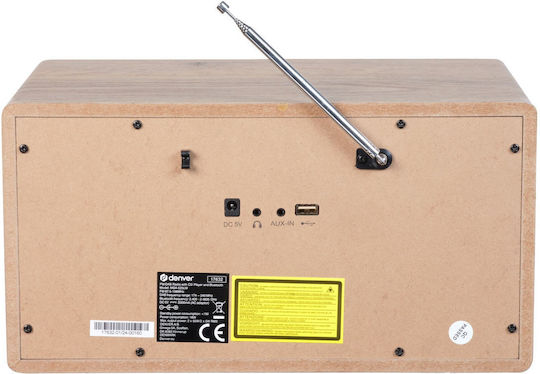 Denver MDA-525LW Retro DAB mit Bluetooth Braun