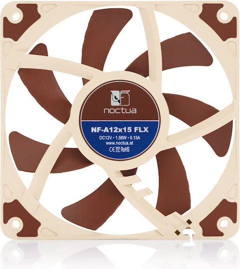Noctua NF-A14x25 G2 PWM Sx2-PP Case Fan 140mm (1500rpm / 91.5cfm) Without LED Lighting And 4-Pin Connection 2pcs Brown