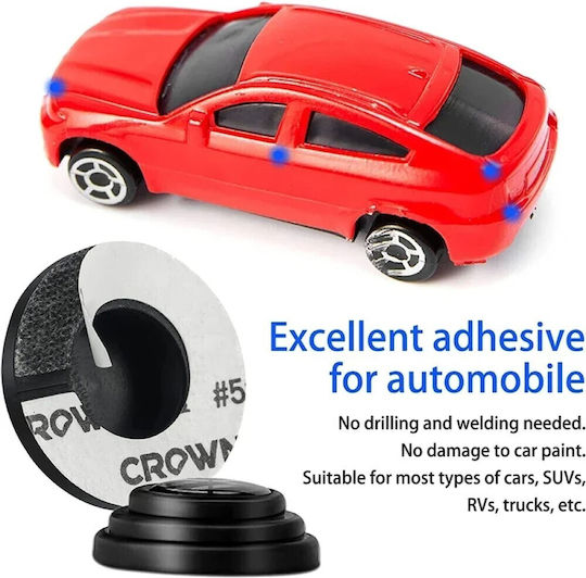 Anti-Vibration Silicone Stickers for Car Doors, Hood & Trunk Set of 10 Pcs Tc-240