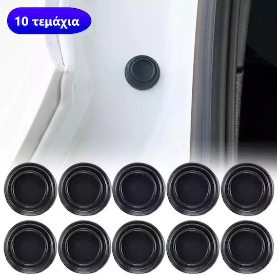 Anti-Vibration Silicone Stickers for Car Doors, Hood & Trunk Set of 10 Pcs Tc-240