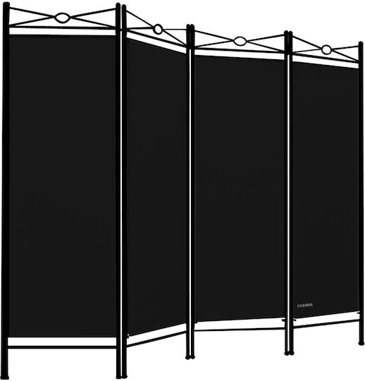Paravan de Cameră Negru 180 X 163 Cm