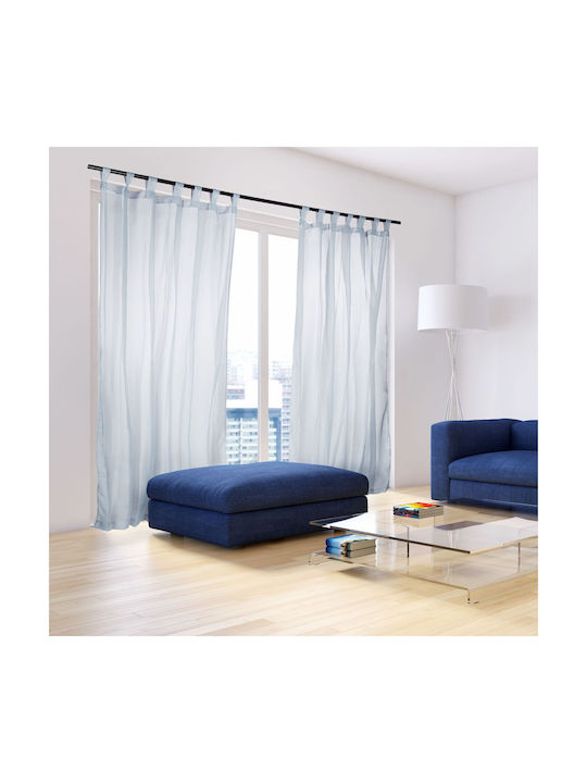Set 2 perdele Relaxdays gri 245 x 140 x 0,1 cm