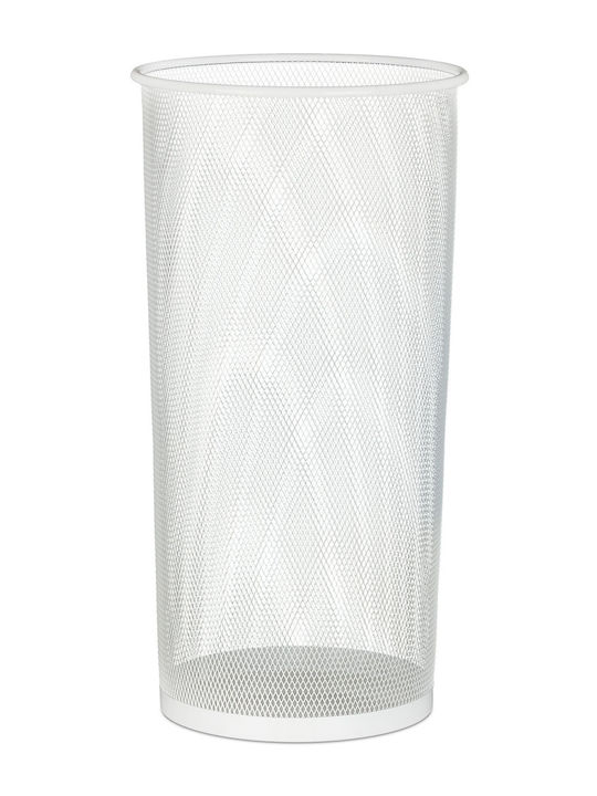 Steel Support Umbrellas Round Diameter 26cm White Relaxdays