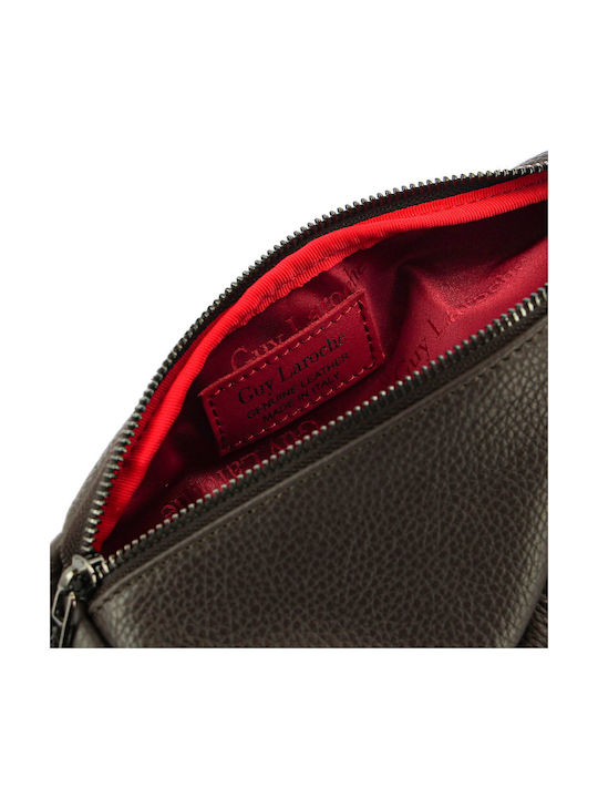 Crossbody 135 Δερμάτινη Ανδρική Τσάντα Ώμου / Χιαστί Καφέ