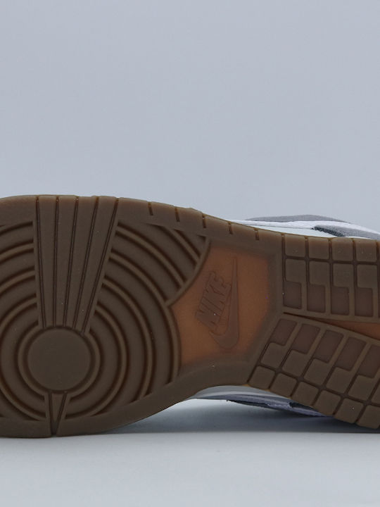 Dunk Low Retro Sneakers Grey Leather