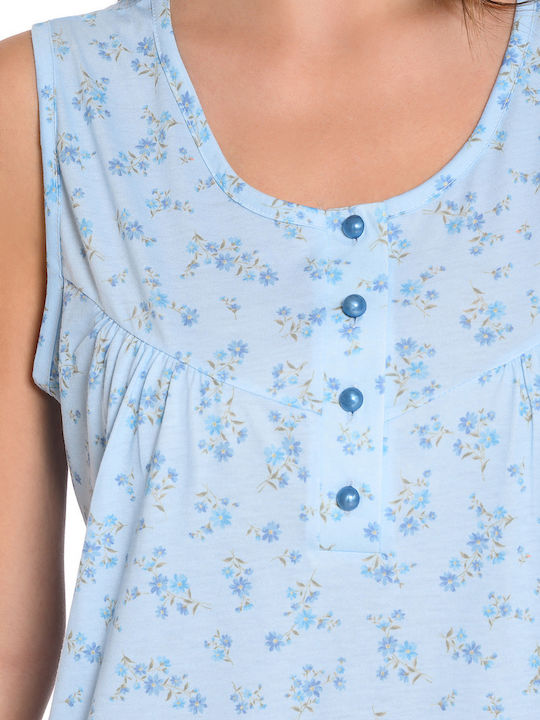 Clio Lingerie Nightgown Maternity & Nursing Sky Blue