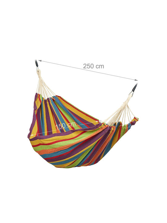 Relaxdays Double Hammock Multicolour 250x150cm