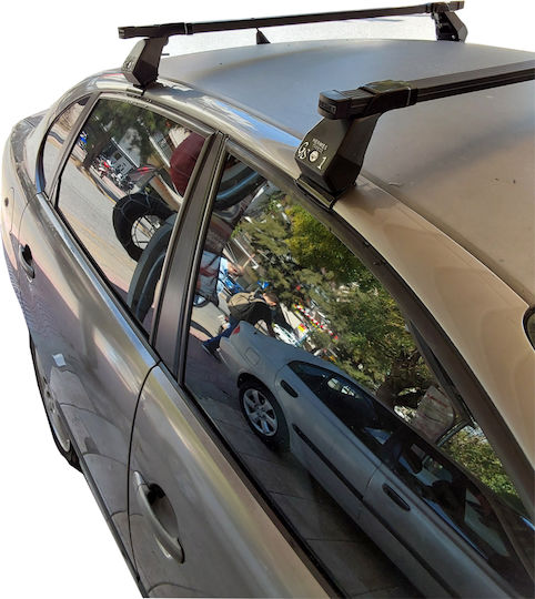 Hermes Metallic Car Roof Bars for Seat Cordoba 4D 2003-2009 Set with Roof Rack Legs