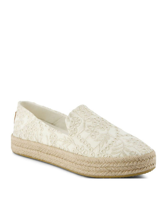 Toms Carolina Fabric Espadrilles Beige