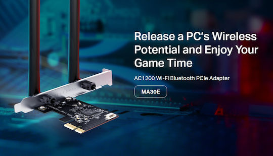 Mercusys Ma30e v1 Wireless Network Card 300Mbps PCI-e