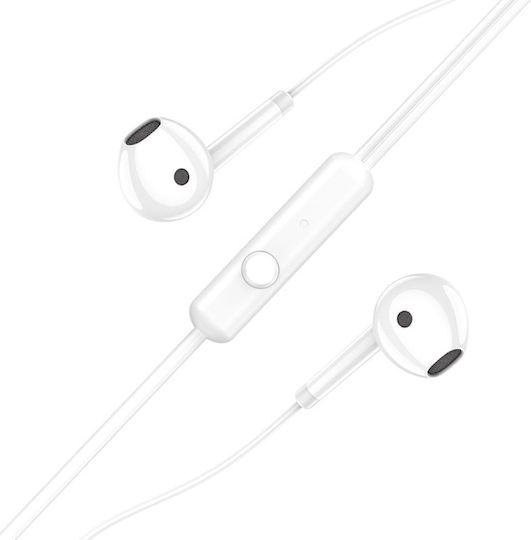 Kakusiga KSC-1301-WH In-Ear Freisprecheinrichtung Kopfhörer mit Stecker 3.5mm Weiß