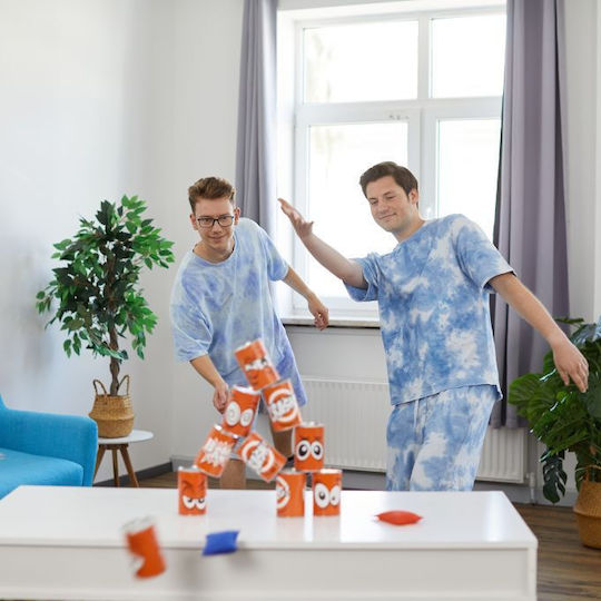 Joc Aruncare Saculețe Tincan Alley Multicolor 10 Cutii 3 Saculețe Relaxdays