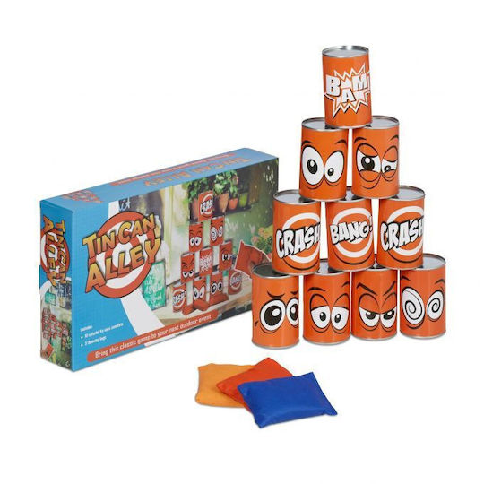 Joc Aruncare Saculețe Tincan Alley Multicolor 10 Cutii 3 Saculețe Relaxdays