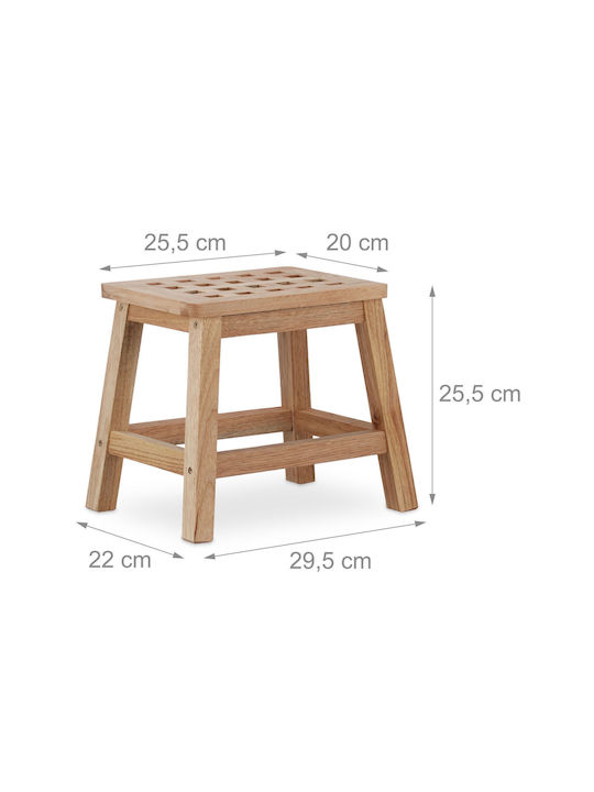 Taburet Din Lemn Pentru Exterior 29.5x22x25.5cm