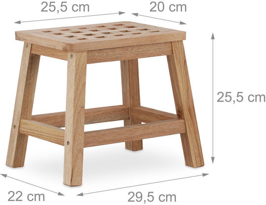 Taburet Din Lemn Pentru Exterior 29.5x22x25.5cm