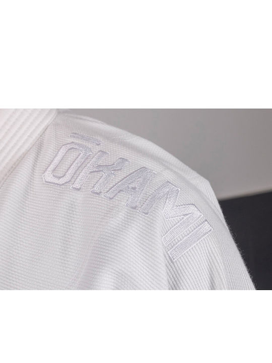 Okami Ανδρική Ζακέτα Brazilian Jiu Jitsu Λευκή