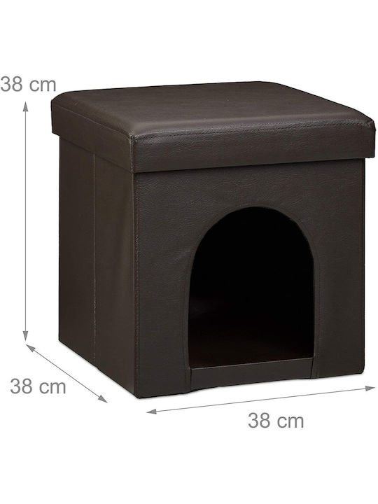 Dog Stool Bedding Brown